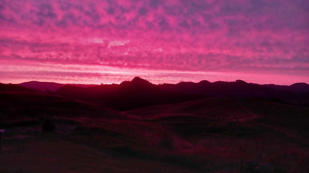 Sunset 22 December 2021