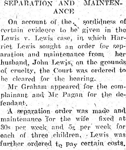 Divorce reporting - Fielding Star, 17 February 1927, page 8