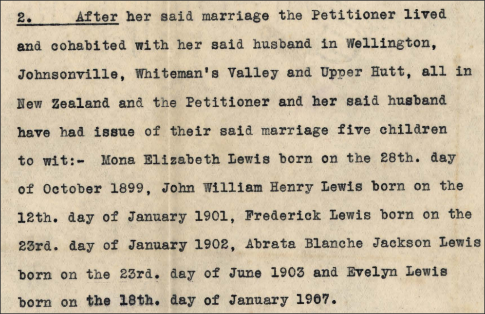 Lewis v Lewis, 1920, page 36. Please see separate file for plain text transcription.