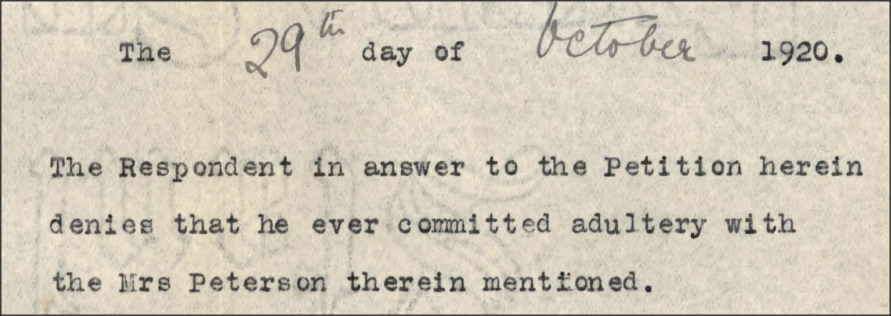 Lewis v Lewis, 1920, page 8. Please see separate file for plain text transcription.