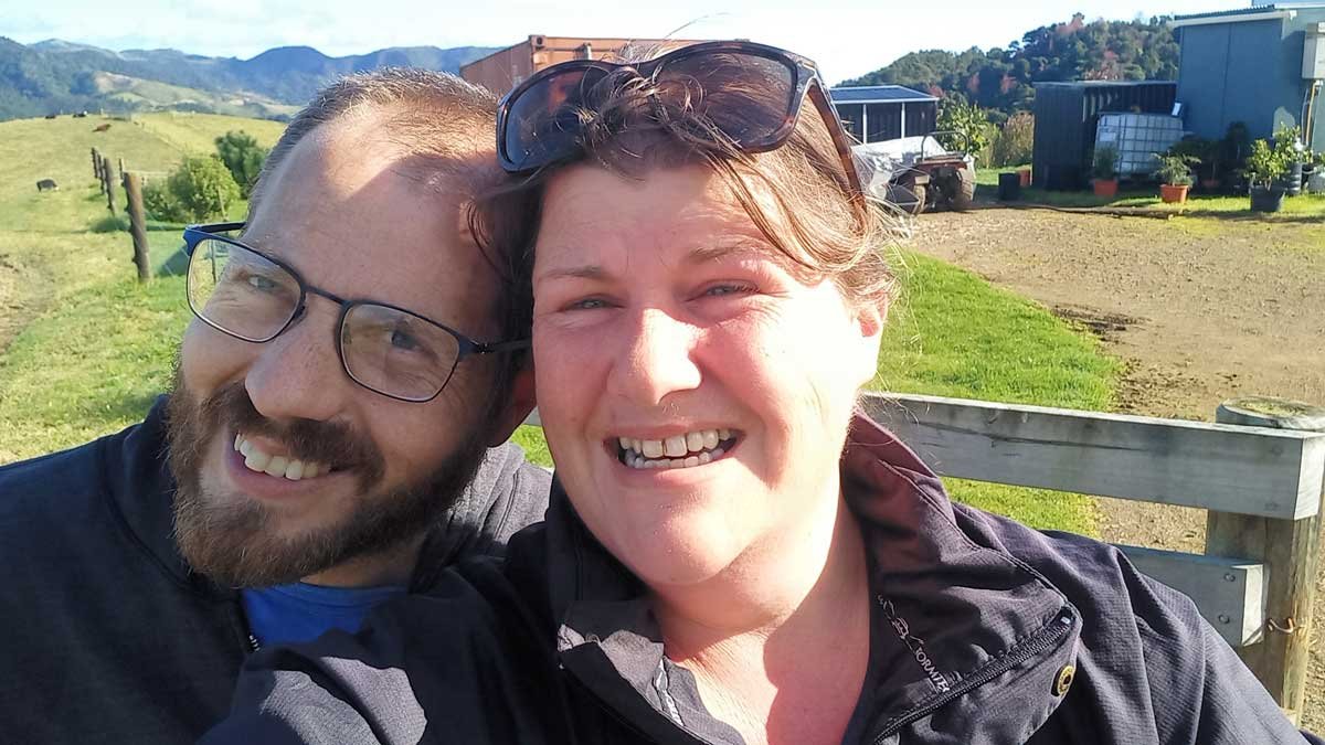 Richard and Kat poorly recreate their first selfie