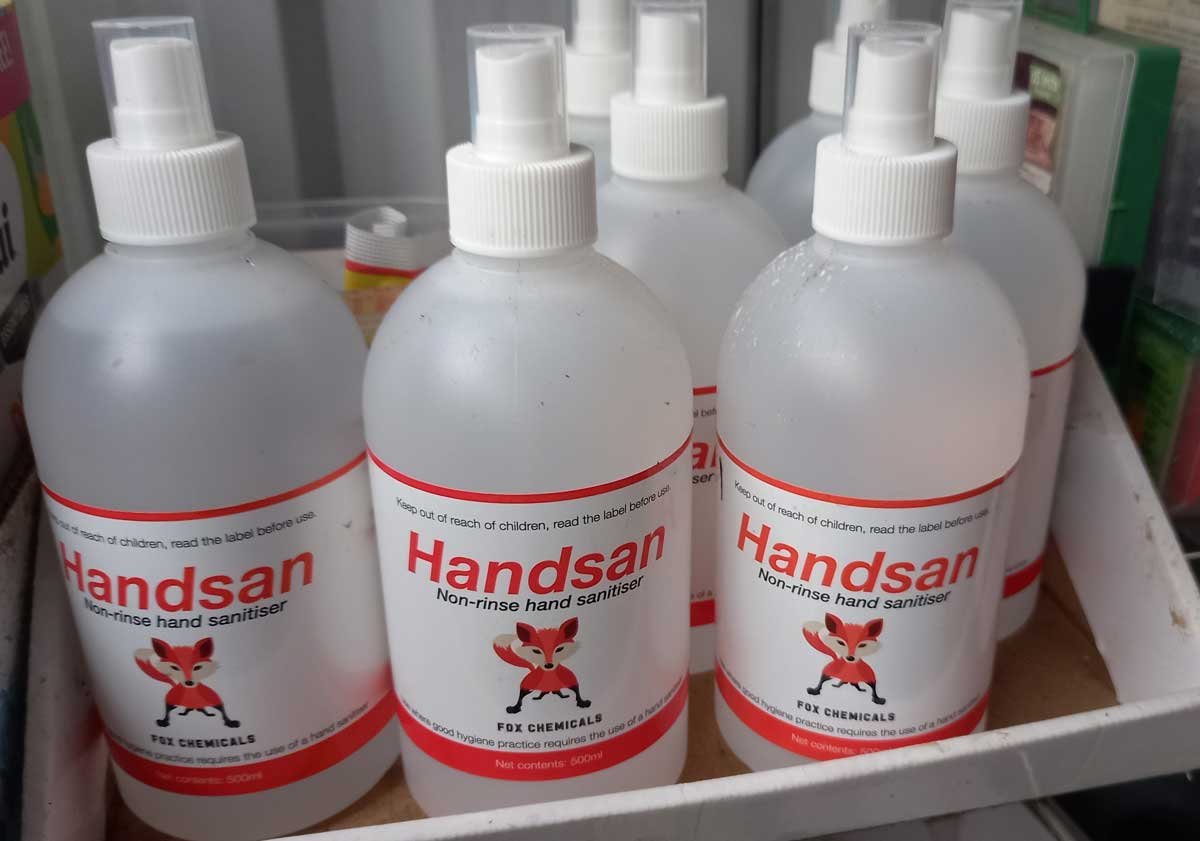 Hand sanitisers that I've been picking up cheaply at my local hardware store for sanitising my tools.