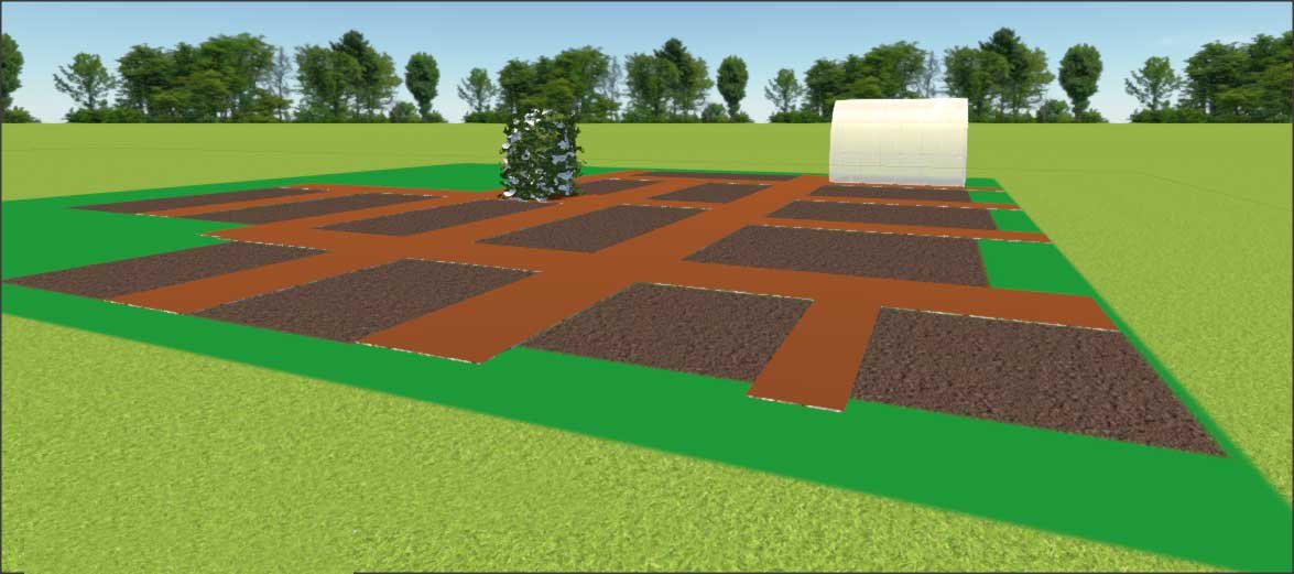 3D render of my garden from GardenBox 3D.