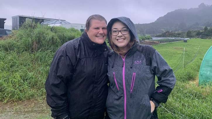 Kat and Charis at The Outpost, June 2020