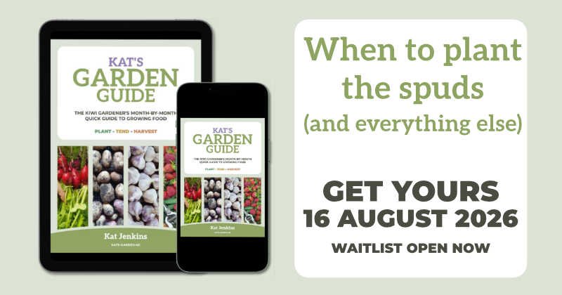 When to plant the spuds (and everything else) Kat's Garden Guide promo image. Launches 16 August 2026. When to plant the spuds (and everything else) Kat's Garden Guide promo image. Launches 16 August 2026.